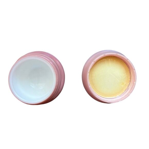 Vintage Pink Avon Cream Jars Floral Themes Satin Glass and Ceramic collectible - Picture 6 of 7